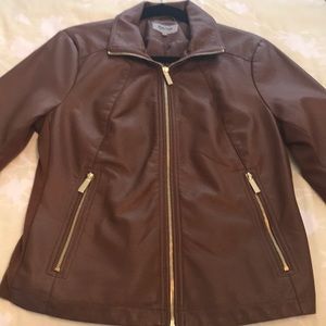 KENNETH COLE REACTION vegan leather jacket NWT